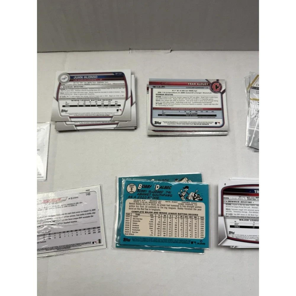 2021-2023 Topps MLB baseball cards lot of 37, BCP BD MP T Chrome etc